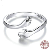 Hug Warmth and Love Hand Adjustable Ring for Women